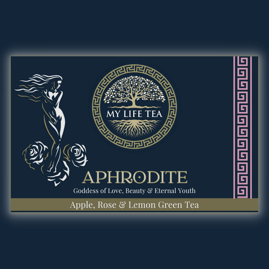 Aphrodite apple, rose and lemon green tea from My Life Tea