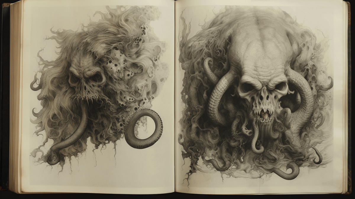 Greek Monsters Drawings