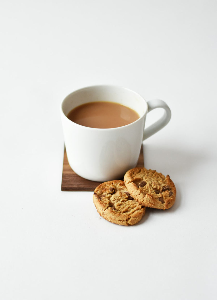 Morning loose leaf tea routine with a warm cup and tea leaves