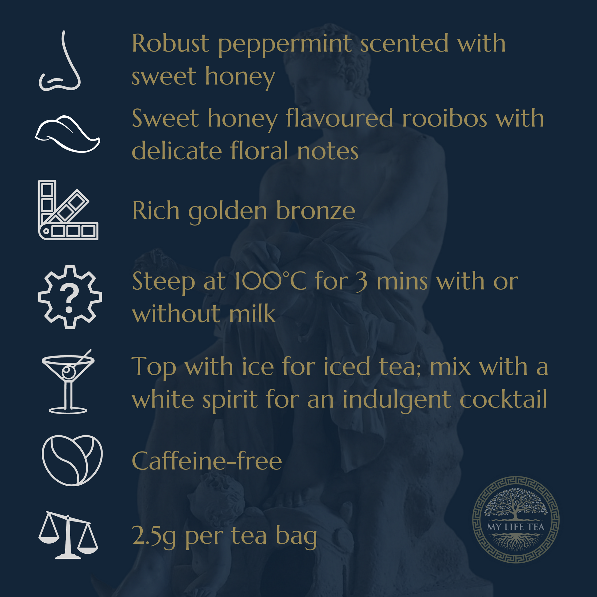 Ares: God Of War | Ginger, Honey & Mint Roobois - My Life Tea