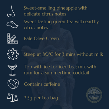 Hygieia: Goddess of Good Health | Refreshing Pineapple & Lemongrass Green Tea - My Life Tea