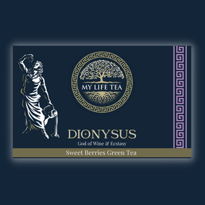 Dionysus: God Of Wine & Ritual Madness | Sweet Berries Green Tea - My Life Tea